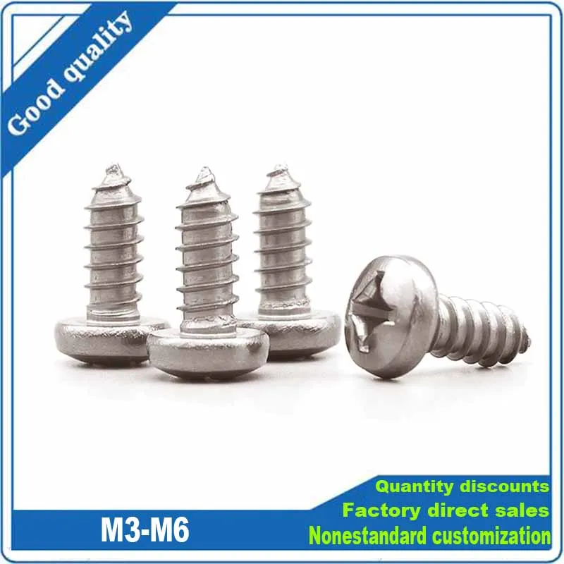 5pcs M3 M4 M5 M6 Metric Thread TA2 Pure Titanium Gr2 Cross Phillips Pan Round Head Self tapping Wood Screw GB845 Length 6-30mm
5pcs M3 M4 M5 M6 Metric Thread TA2 Pure Titanium Gr2 Cross Phillips Pan Round Head Self tapping Wood Screw GB845 Length 6-30mm