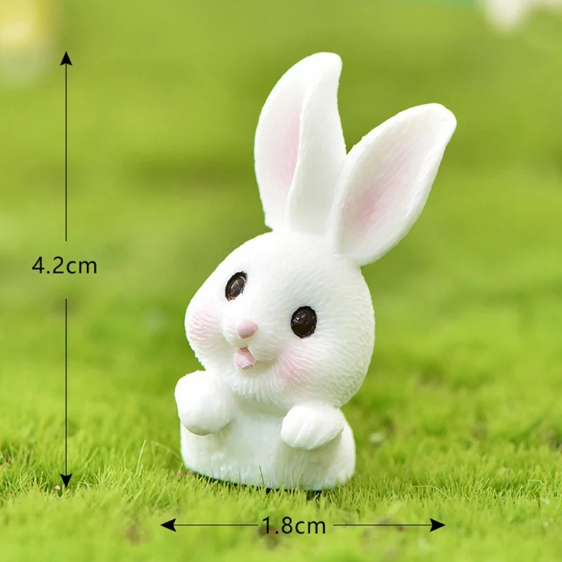 Miniatures Rabbit Easter Hare Animal Figurine Resin Craft Mini Bunny Home Cake Decoration Accessories Desk Office Fairy Garden
Miniatures Rabbit Easter Hare Animal Figurine Resin Craft Mini Bunny Home Cake Decoration Accessories Desk Office Fairy Garden