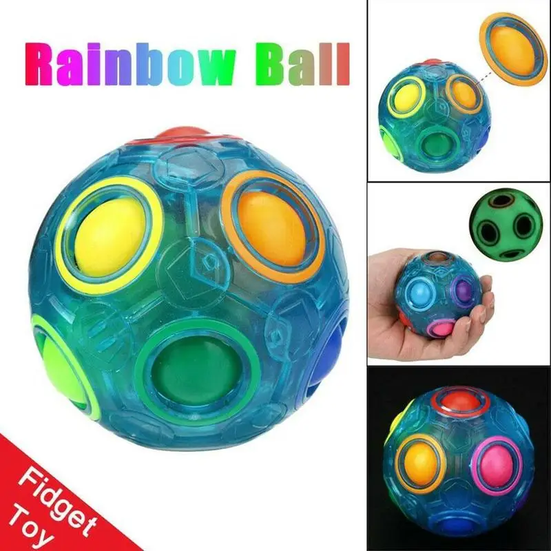 Luminous ball Stress Reliever Rainbow Ball decompression For children rainbow educational ball gadgets toys fun G0K2
Luminous ball Stress Reliever Rainbow Ball decompression For children rainbow educational ball gadgets toys fun G0K2