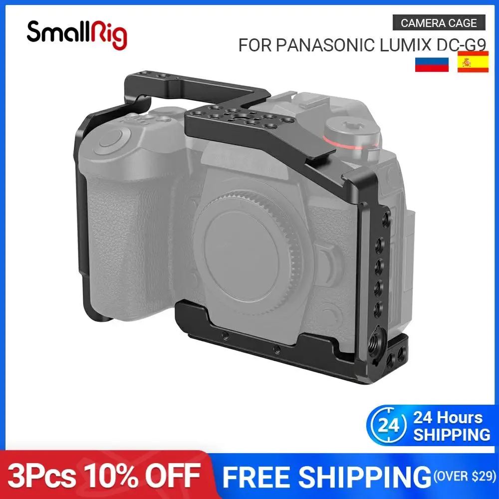 SmallRig G9 Cage for Panasonic Lumix G9 Quick Release Dslr Camera Cage With Nato Rail Cold Shoe Arca Swiss Plate -2125B
SmallRig G9 Cage for Panasonic Lumix G9 Quick Release Dslr Camera Cage With Nato Rail Cold Shoe Arca Swiss Plate -2125B