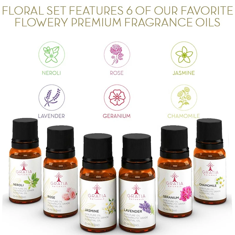 Pure Essential Oils Set For Aromattherapy Diffusers Skin Moisturizing Reduce Anxiety Better Sleep Anti Stress 6PCS
Pure Essential Oils Set For Aromattherapy Diffusers Skin Moisturizing Reduce Anxiety Better Sleep Anti Stress 6PCS