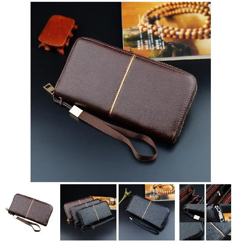 Men Long Wallets Purse Storage Bag PU Zipper Fashion Durable For Credit ID Card Coin Best Sale-WT
Men Long Wallets Purse Storage Bag PU Zipper Fashion Durable For Credit ID Card Coin Best Sale-WT