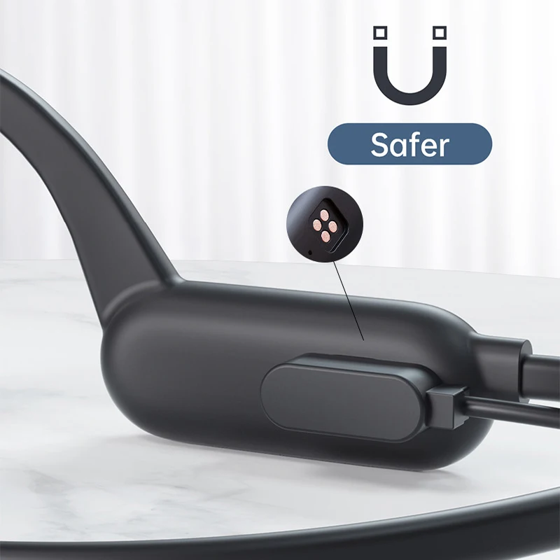 Adzuki bean Bone Conduction Headset Wireless Bluetooth 5.0-compatible Headphones IPX8 Waterproof Swimming Sports Earphones | Электроника