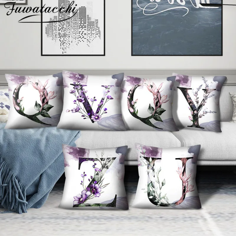 Fuwatacchi Letter Printed Pillow Case Plant Tree Around Alphabet Cushion Cover for Home Sofa Car Decorative Pillowcases 45x45cm
Fuwatacchi Letter Printed Pillow Case Plant Tree Around Alphabet Cushion Cover for Home Sofa Car Decorative Pillowcases 45x45cm