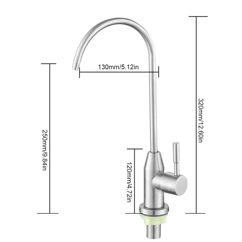 Stainless Steel Kitchen Bar Sink Reverse Osmosis RO Filtration Drinking Water Faucet Brushed Nickel Finish
Stainless Steel Kitchen Bar Sink Reverse Osmosis RO Filtration Drinking Water Faucet Brushed Nickel Finish