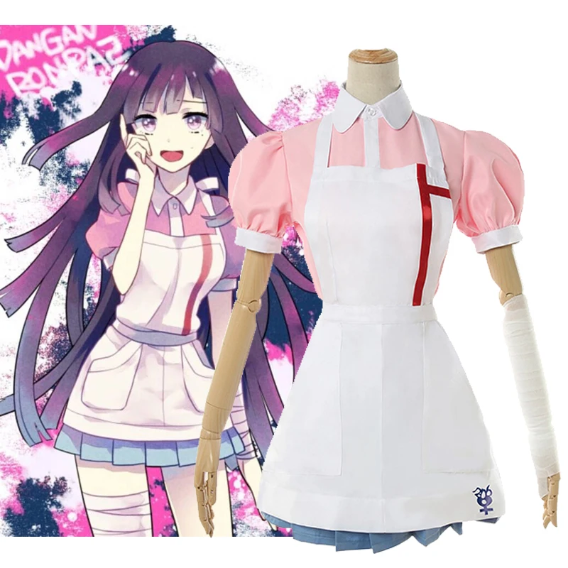 Костюмы аниме Danganronpa для косплея, униформа Mikan Tsumiki, рубашка/фартук/юбка/повязка, костюмы на Хэллоуин для женщин
Костюмы аниме Danganronpa для косплея, униформа Mikan Tsumiki, рубашка/фартук/юбка/повязка, костюмы на Хэллоуин для женщин