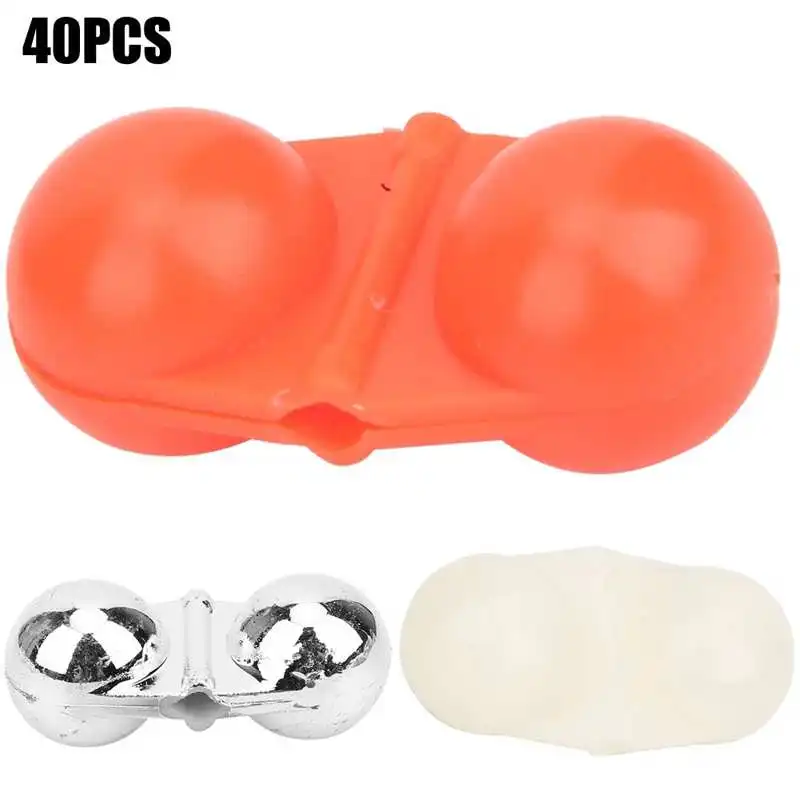 40Pcs Portable ABS Double Rattle Sea Fishing Attractor Bell Beads Accessory for Luring Fish
40Pcs Portable ABS Double Rattle Sea Fishing Attractor Bell Beads Accessory for Luring Fish