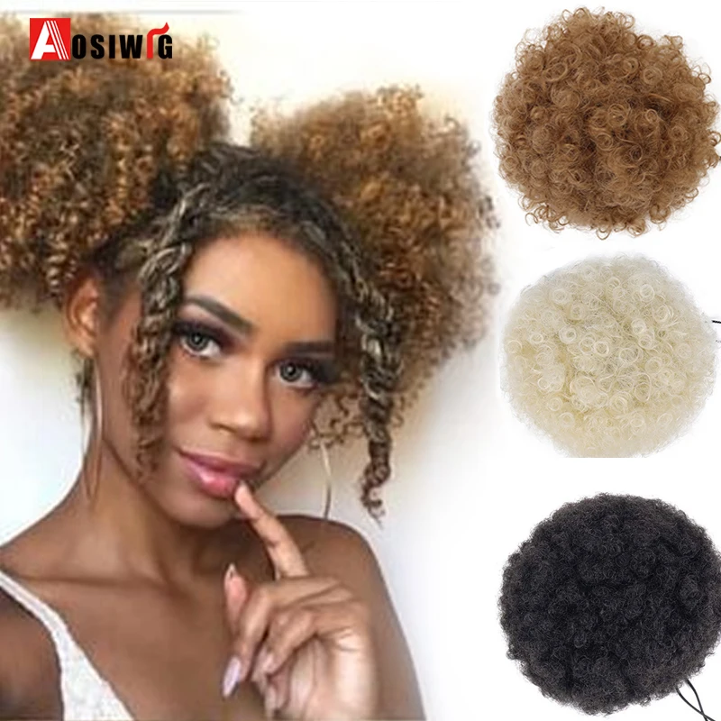 AOSI синтетические Короткие афро кудрявые волосы, шиньон со шнурком и хвостом пони, накладные волосы, термостойкий шиньон
AOSI синтетические Короткие афро кудрявые волосы, шиньон со шнурком и хвостом пони, накладные волосы, термостойкий шиньон