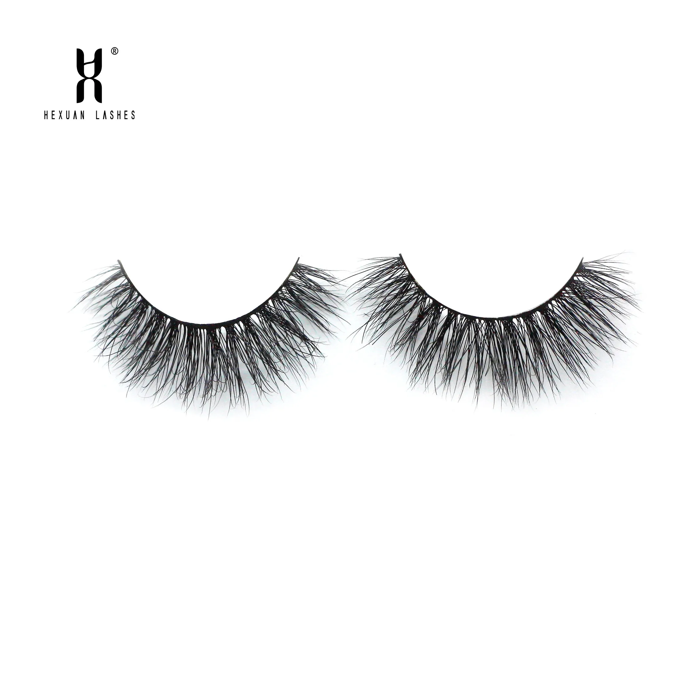 

HEXUAN 4D Mink Eyelashes Dramatic Volume Fake Lashes Handmade Reusable Lashes for 100% Cruelty free Lashes Makeup Extension Tool