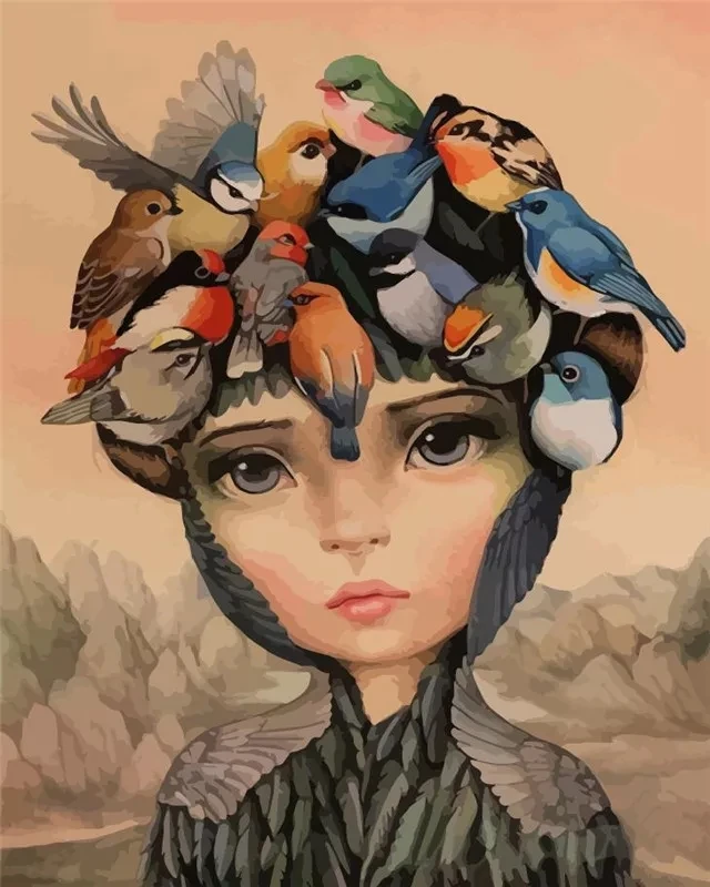 AMY-5D Girl And Bird Diamond Painting, Square Diamond / Round Diamond Handcraft, Canvas Art Design, Gifts, Home Decoration
AMY-5D Girl And Bird Diamond Painting, Square Diamond / Round Diamond Handcraft, Canvas Art Design, Gifts, Home Decoration