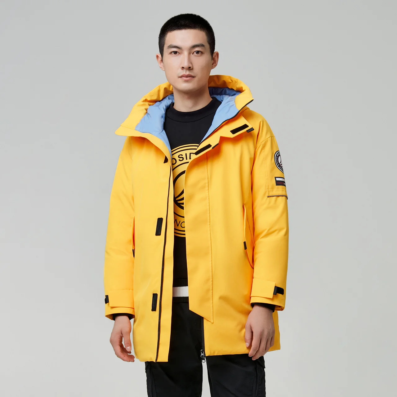 Bosideng down jacket men color contrast work clothes safri style leisure trend down jacket men's winter warm jacket b00143221
Bosideng down jacket men color contrast work clothes safri style leisure trend down jacket men's winter warm jacket b00143221