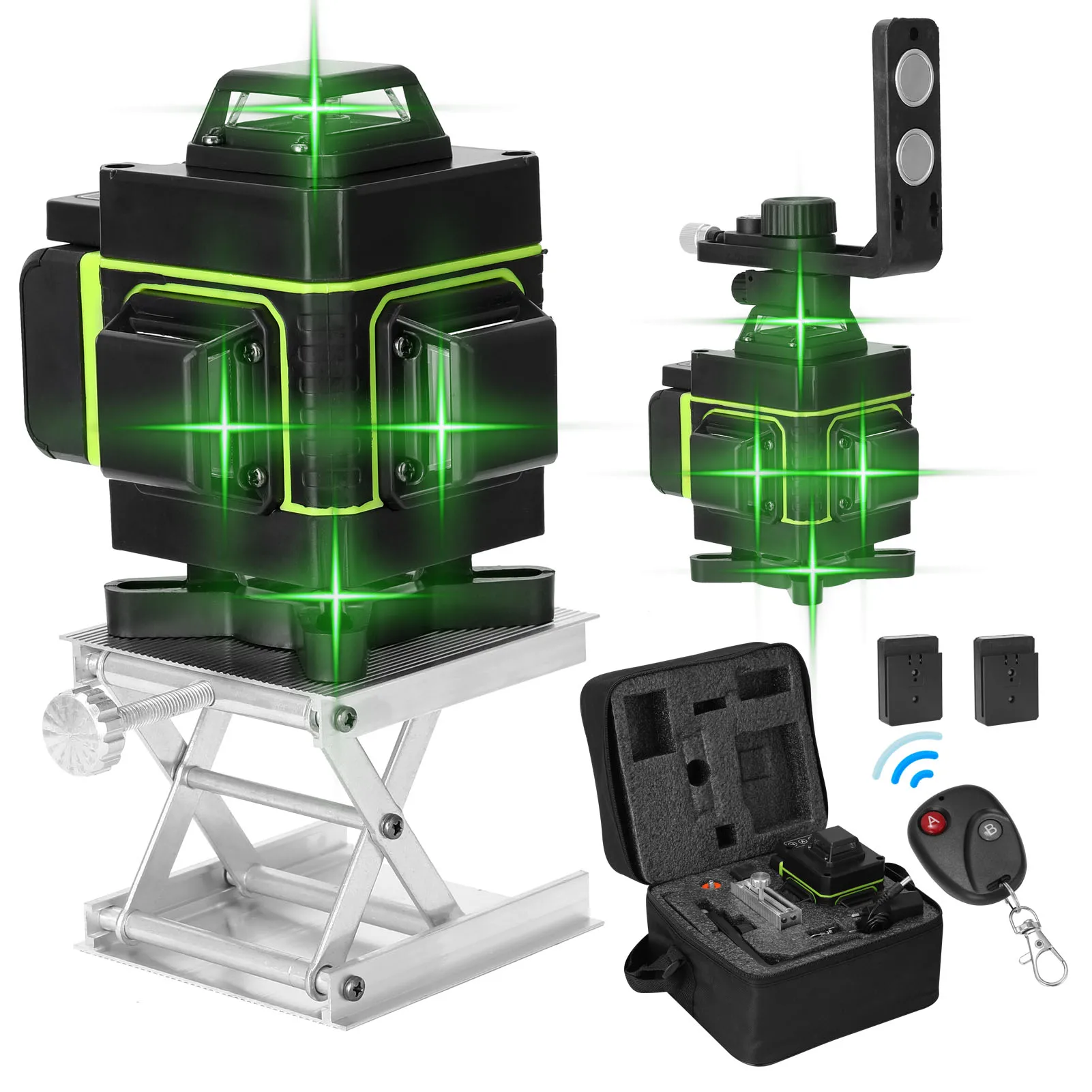 16 Lines 4D Laser level 360 Self-leveling Laser Level Cross Horizontal And Vertical Green Beam Laser Line Leveling Tools
16 Lines 4D Laser level 360 Self-leveling Laser Level Cross Horizontal And Vertical Green Beam Laser Line Leveling Tools