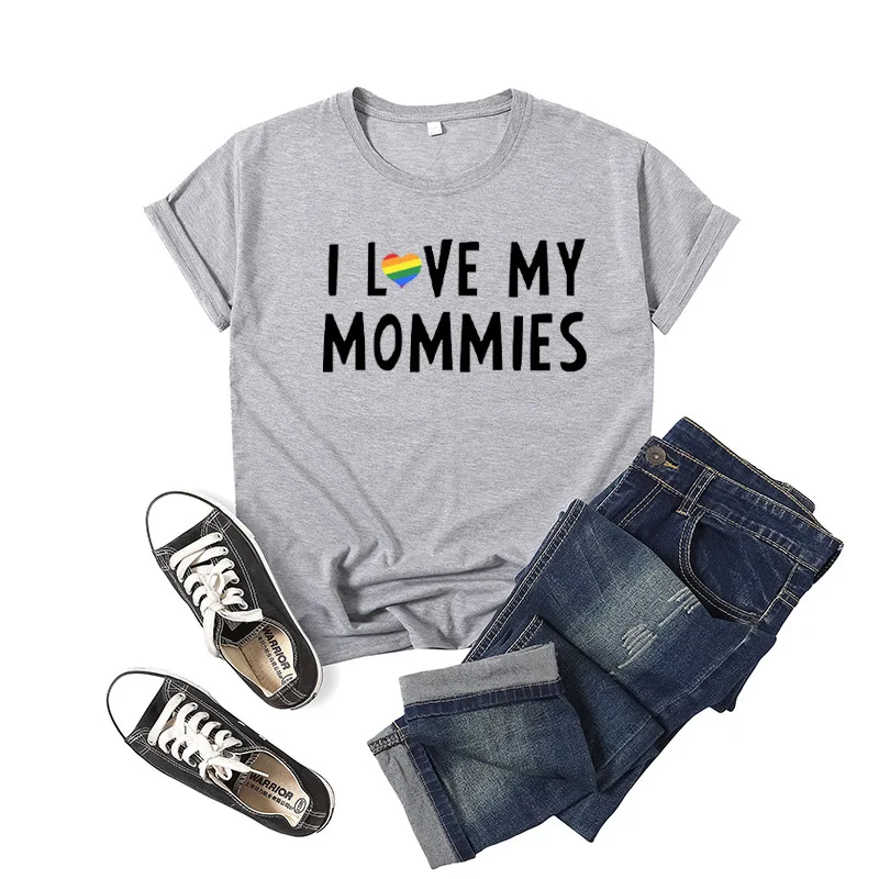 I Love My Mommies Letter Print Women T Shirt Short Sleeve ONeck Loose Women Tshirt Ladies Tee Shirt Tops Clothes Camisetas Mujer
I Love My Mommies Letter Print Women T Shirt Short Sleeve ONeck Loose Women Tshirt Ladies Tee Shirt Tops Clothes Camisetas Mujer