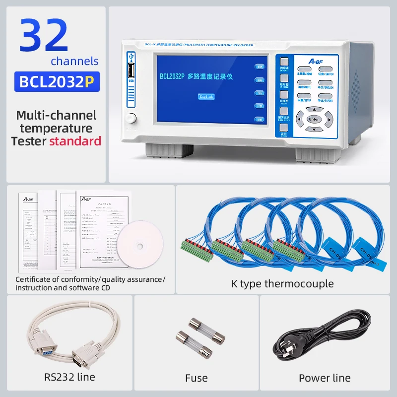 A-BF Multi-channel Temperature Recorder 5 inch 7 inch Full screen Touch Industrial 8 Way 16 Way 32 Way Temperature Record Table
A-BF Multi-channel Temperature Recorder 5 inch 7 inch Full screen Touch Industrial 8 Way 16 Way 32 Way Temperature Record Table