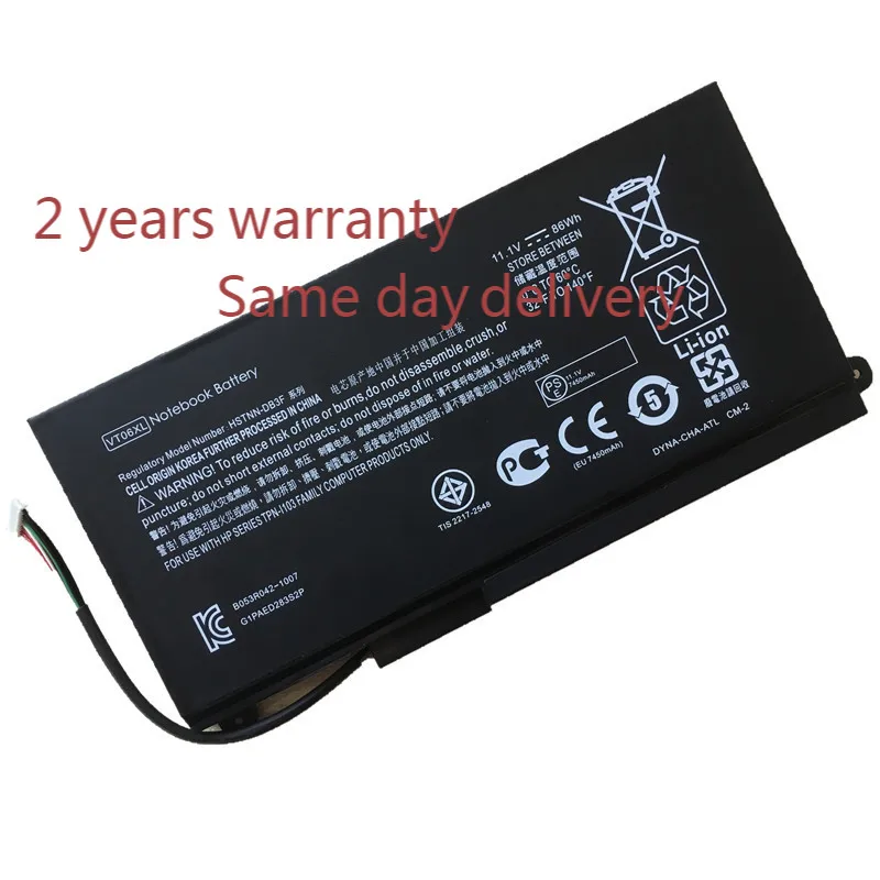 New VT06XL HSTNN-IB3F 657240-171 657240-251 Laptop Battery For HP Envy 17-3000 17T-3000 HSTNN-DB3F TPN-I103 17-3080EZ
New VT06XL HSTNN-IB3F 657240-171 657240-251 Laptop Battery For HP Envy 17-3000 17T-3000 HSTNN-DB3F TPN-I103 17-3080EZ
