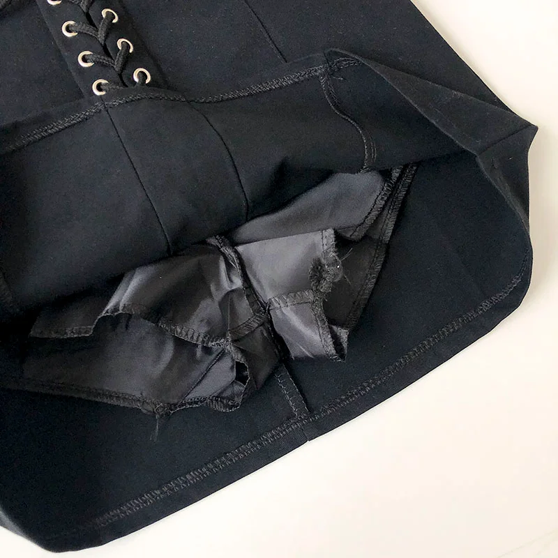 Summer High Waist Skirts Women Solid Black White Mini-skirt Elegant Cross Lace-up Designs Hip A-line Office Ladies Sexy Leisure
Summer High Waist Skirts Women Solid Black White Mini-skirt Elegant Cross Lace-up Designs Hip A-line Office Ladies Sexy Leisure
