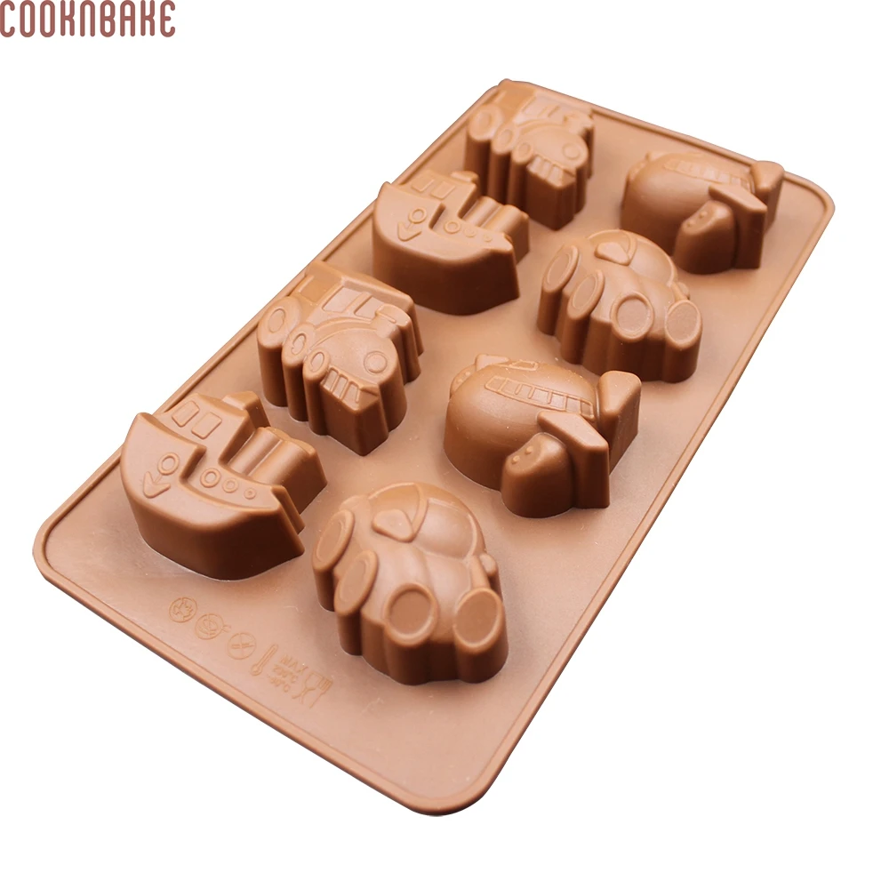 Силиконовая форма для шоколада COOKNBAKE формочка парома с 8 отверстиями конфет