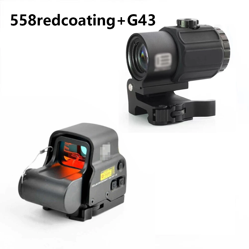 558 red dot sight + G43 множитель набор быстросъемный зажим M4 модифицированный AR15 аксессуары голографический прицел 20 мм Слот для карты
558 red dot sight + G43 множитель набор быстросъемный зажим M4 модифицированный AR15 аксессуары голографический прицел 20 мм Слот для карты