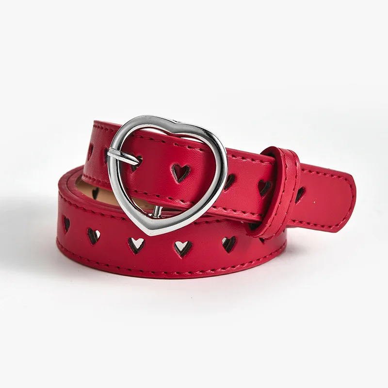 Children's Short Size Heart Buckle Decorative Fashion Trendy Women's Belt Full Hole Peach Heart Hole Jeans Belt for Women
Children's Short Size Heart Buckle Decorative Fashion Trendy Women's Belt Full Hole Peach Heart Hole Jeans Belt for Women