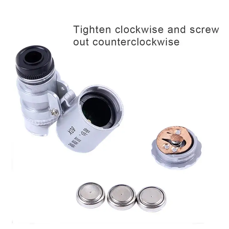 60x Mini Pocket LED UV Jewellers Loupe Microscope Glass Jewellery Magnifier
60x Mini Pocket LED UV Jewellers Loupe Microscope Glass Jewellery Magnifier