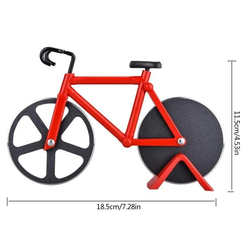 Non-stick Bicycle Pizza Cutter Wheel Dual Cutting Wheels Stainless Steel Bike Pizza Slicer For Pizza Lovers Holiday Gifts
Non-stick Bicycle Pizza Cutter Wheel Dual Cutting Wheels Stainless Steel Bike Pizza Slicer For Pizza Lovers Holiday Gifts