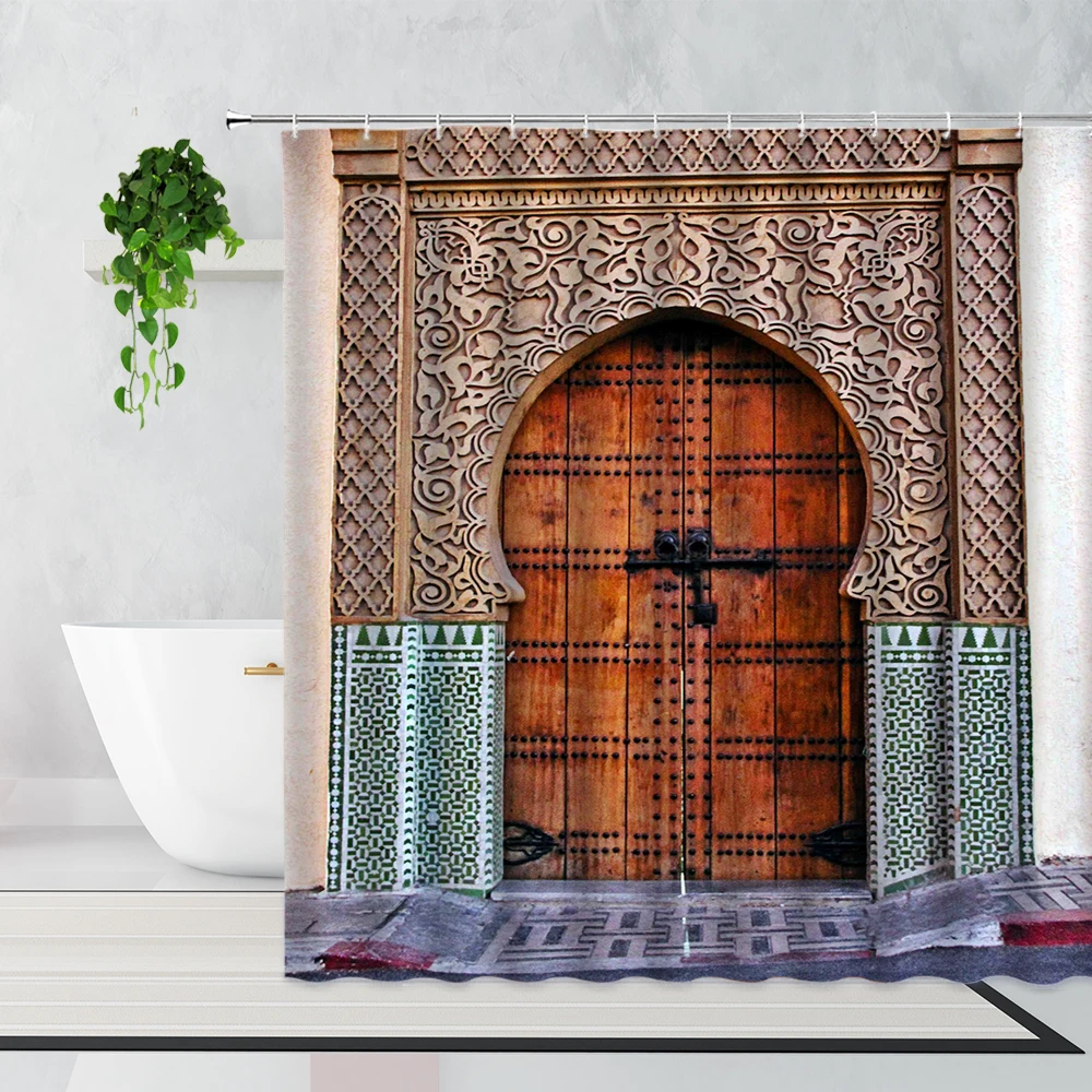 3D Moroccan Art Architecture Shower Curtains Islamic Style Home Decoration Background Bathroom Curtain Bathtub Screen With Hooks
3D Moroccan Art Architecture Shower Curtains Islamic Style Home Decoration Background Bathroom Curtain Bathtub Screen With Hooks