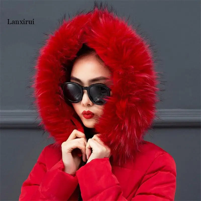 Solid Casual Winter Coat For Women Fur Collar Hooded Jacket Long Warm Thicken Cotton Padded Parka Outwear Plus Size 4XL
Solid Casual Winter Coat For Women Fur Collar Hooded Jacket Long Warm Thicken Cotton Padded Parka Outwear Plus Size 4XL