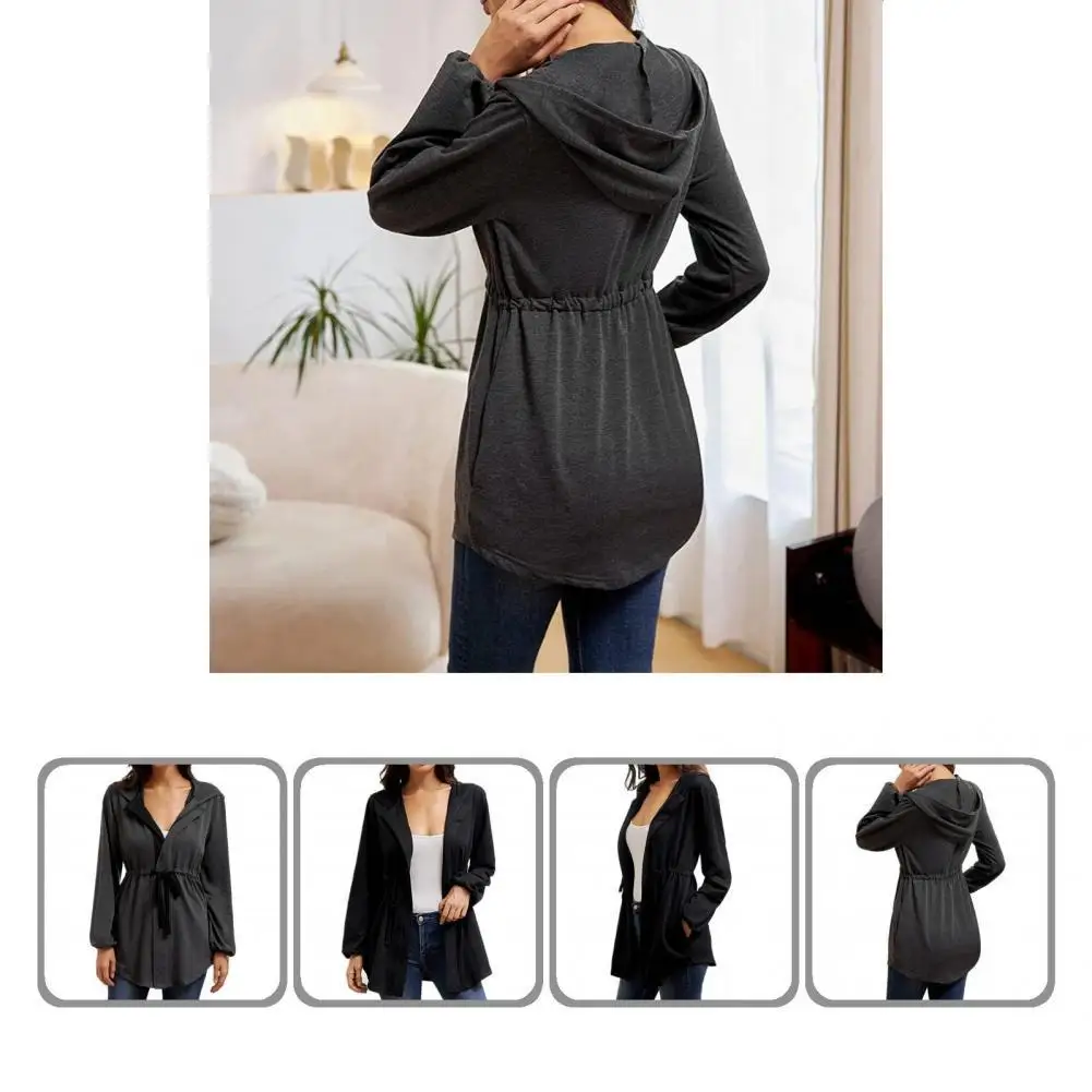 Streetwear Attractive Hooded Zipper Closure Jacket Outwear Women Hoodie Drawstring for Gathering
Streetwear Attractive Hooded Zipper Closure Jacket Outwear Women Hoodie Drawstring for Gathering