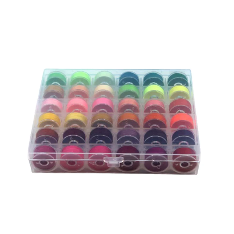Transparent bobbin box with thread 36 cells, bobbin plus fixed color bright color and cool color 36 color sewing thread boxed
Transparent bobbin box with thread 36 cells, bobbin plus fixed color bright color and cool color 36 color sewing thread boxed