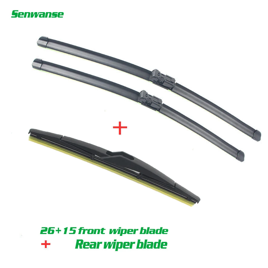 Senwanse Front and Rear Wiper Blades For Ford Fiesta 7 2008-2016 High quality Windshield Windscreen Wiper 26"+15"+12"
Senwanse Front and Rear Wiper Blades For Ford Fiesta 7 2008-2016 High quality Windshield Windscreen Wiper 26"+15"+12"