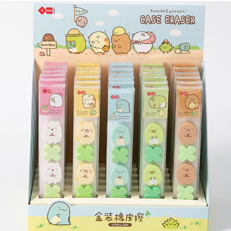 30 pack/lot Cute Sumikko Gurashi Eraser Kawaii Writing Drawing Rubber Pencil Eraser Stationery For Kids Gifts school suppies
30 pack/lot Cute Sumikko Gurashi Eraser Kawaii Writing Drawing Rubber Pencil Eraser Stationery For Kids Gifts school suppies