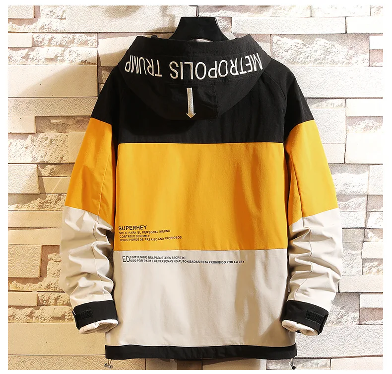 Mens Windbreaker Hooded Jacket Men Street Fashion Casual Lightweight Jacket Male Zipper Hoodies and Sweatshirts
Mens Windbreaker Hooded Jacket Men Street Fashion Casual Lightweight Jacket Male Zipper Hoodies and Sweatshirts