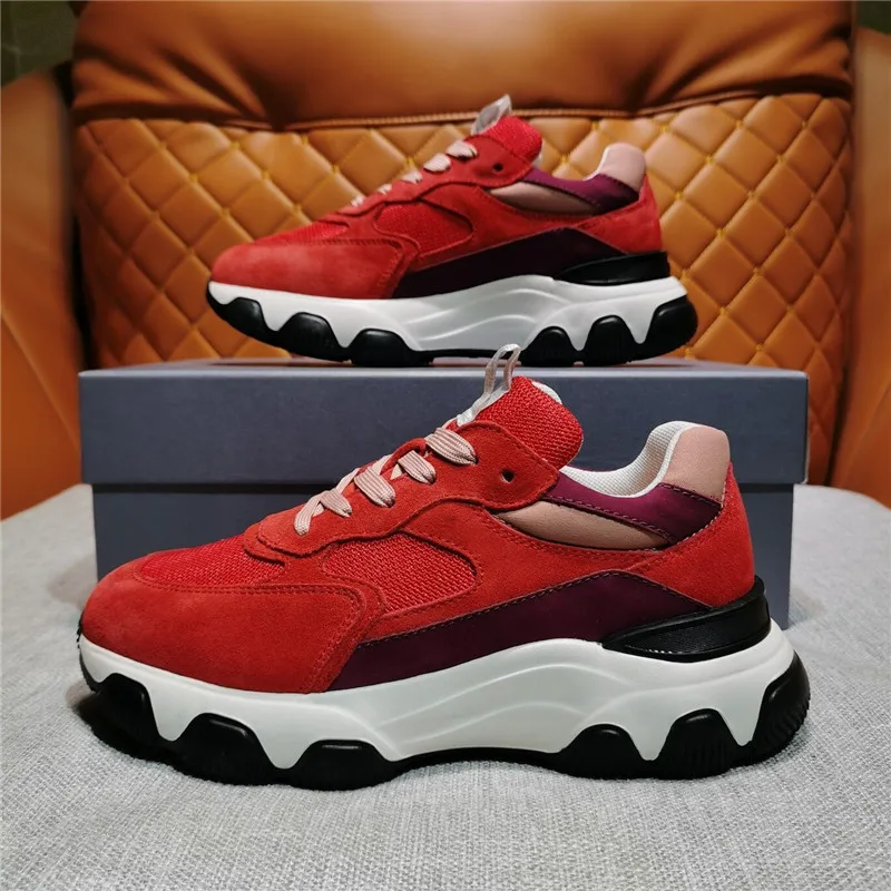 Women Casual Dad Shoes Color Matching Fashion Personality Female Trainers Shoes Lace-Up Shoes Increasing Comfortable Muejr Shoes
Women Casual Dad Shoes Color Matching Fashion Personality Female Trainers Shoes Lace-Up Shoes Increasing Comfortable Muejr Shoes