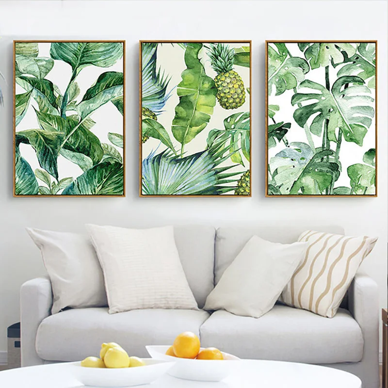 Nordic Canvas Painting Green Tropical Plant Leaves Art Print Poster Wall Pictures Modern Minimalist Bedroom Living Room Decor
Nordic Canvas Painting Green Tropical Plant Leaves Art Print Poster Wall Pictures Modern Minimalist Bedroom Living Room Decor