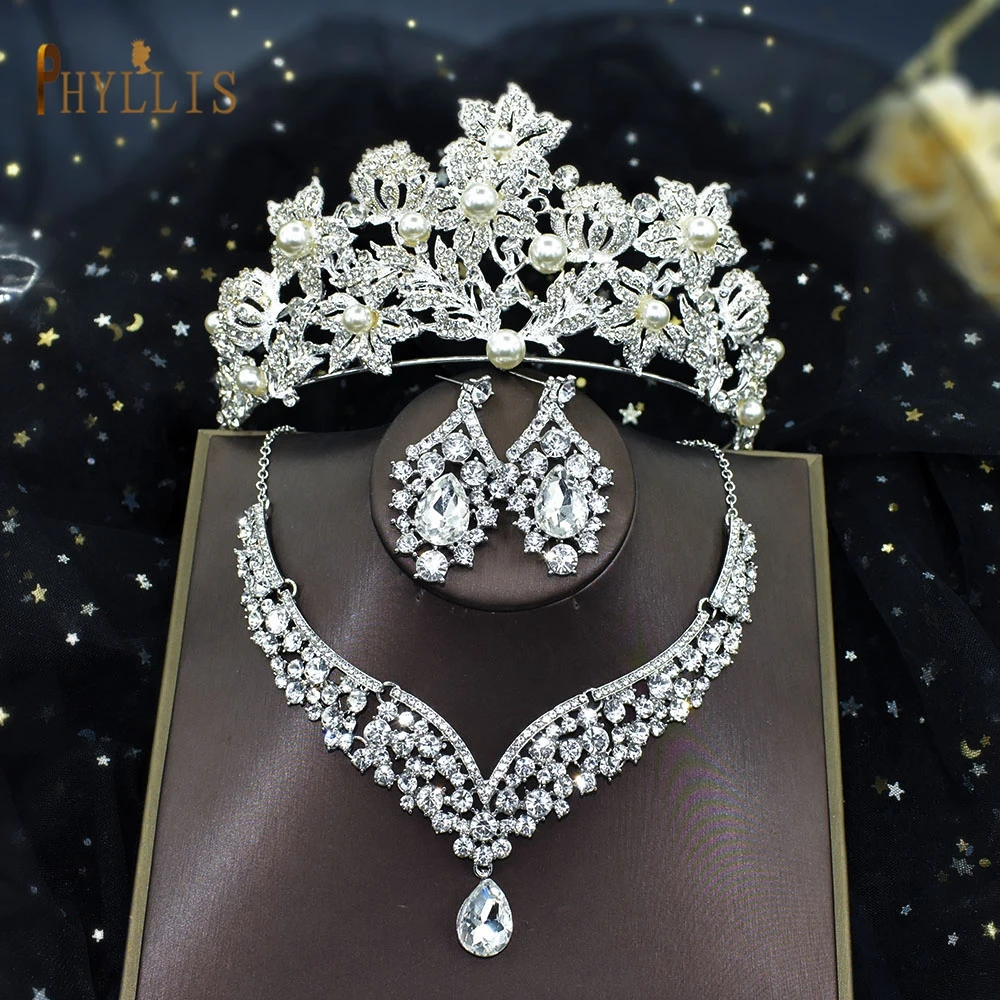 A13 Luxury Crystal Bridal Jewelry Sets Pearl Zircon Crown Tiaras Earring Necklace African Beads Jewelry Set Rhinestone Headwear
A13 Luxury Crystal Bridal Jewelry Sets Pearl Zircon Crown Tiaras Earring Necklace African Beads Jewelry Set Rhinestone Headwear