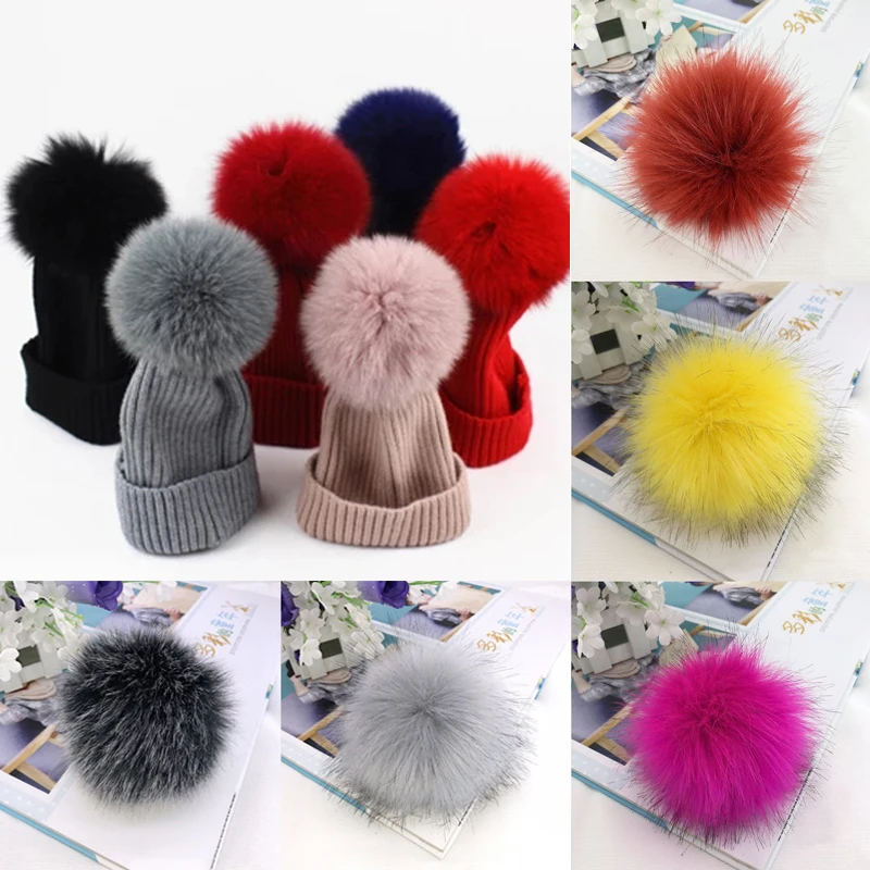DIY Faux Fur PomPom Imitation Fox Hairball Hat Ball Handmade Large Hair Ball Hat Artificial wool ball Accessories
DIY Faux Fur PomPom Imitation Fox Hairball Hat Ball Handmade Large Hair Ball Hat Artificial wool ball Accessories