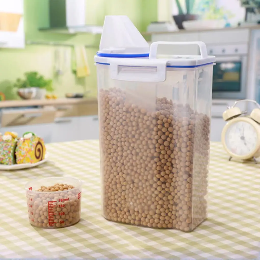 2 Pcs Rice Container Cereal Grain Storage Box with Cap 2kg Moisture-proof Rice Plastic Dispenser
2 Pcs Rice Container Cereal Grain Storage Box with Cap 2kg Moisture-proof Rice Plastic Dispenser