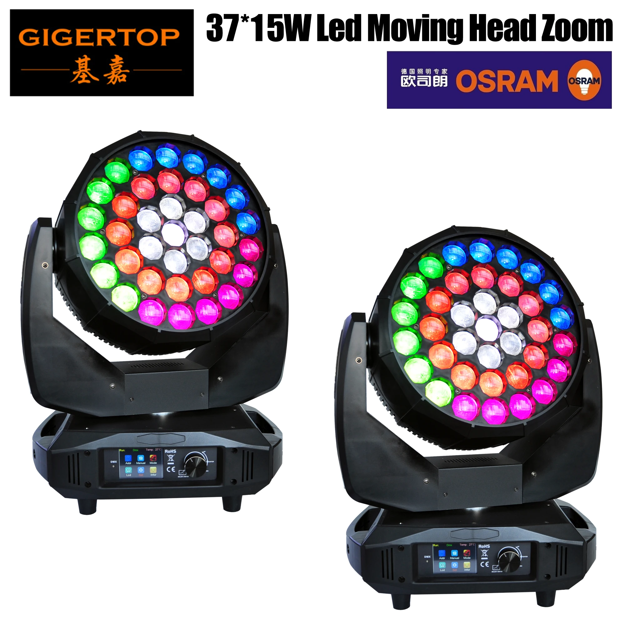 Freeshipping 2 x High Power Big Bee Eye led moving head light 37x15w rgbw 4in1 beam Led clay paky bee eye Moving Head wash beam
Freeshipping 2 x High Power Big Bee Eye led moving head light 37x15w rgbw 4in1 beam Led clay paky bee eye Moving Head wash beam