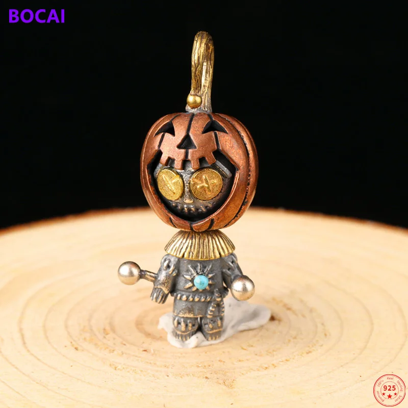 BOCAI S925 Sterling Silver Charm Pendants 2021 Popular Pumpkin Sorcery Doll Hanging Jewelry Pure Argentum Amulet for Women Men
BOCAI S925 Sterling Silver Charm Pendants 2021 Popular Pumpkin Sorcery Doll Hanging Jewelry Pure Argentum Amulet for Women Men