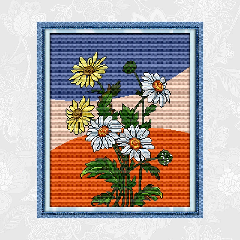 Cross Stitch Kits Daisy Counted Printed on Canvas DMC 11CT 14CT Chinese Embroidery Semi-finished Sets DIY Handwork Needlework
Cross Stitch Kits Daisy Counted Printed on Canvas DMC 11CT 14CT Chinese Embroidery Semi-finished Sets DIY Handwork Needlework