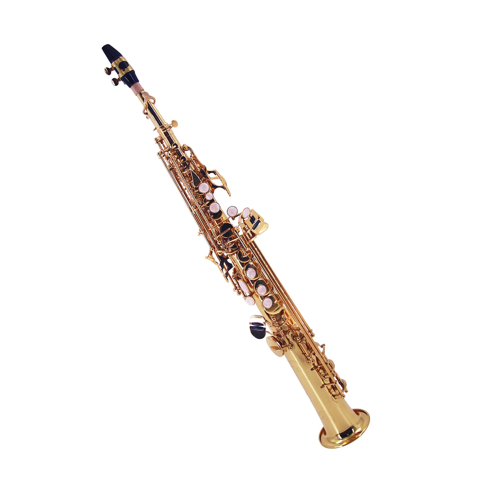 Muslady Straight Bb Soprano Saxophone Brass Lacquered Gold Woodwind Instrument with Carrying Case Reed Cleaning Brush Cloth
Muslady Straight Bb Soprano Saxophone Brass Lacquered Gold Woodwind Instrument with Carrying Case Reed Cleaning Brush Cloth