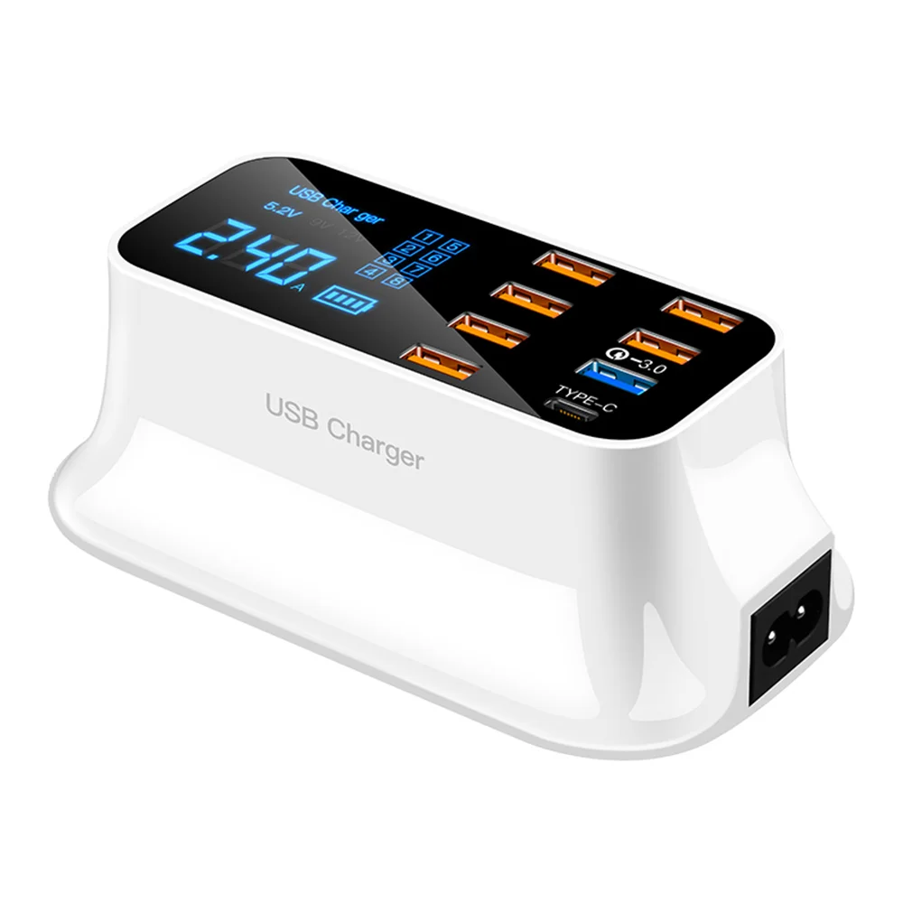 6 USB+1 QC3.0+1 USB Charger Quick Charger 3.0 Desktop Led Display For Android Iphone Adapter Phone Tablet Fast Charging
6 USB+1 QC3.0+1 USB Charger Quick Charger 3.0 Desktop Led Display For Android Iphone Adapter Phone Tablet Fast Charging