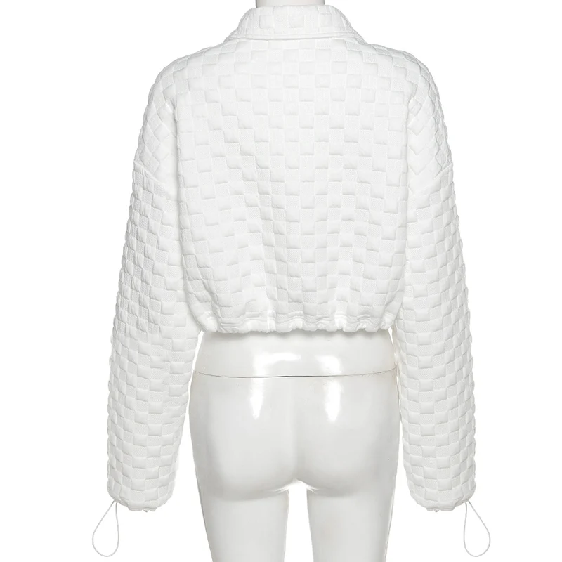 Spring New simple Bodycon Ribbed Knitted Zipper Drawstring tees shirt Crop Top Casual Streetwear Korean Solid Short Top Woman
Spring New simple Bodycon Ribbed Knitted Zipper Drawstring tees shirt Crop Top Casual Streetwear Korean Solid Short Top Woman