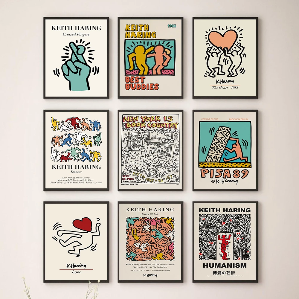 Humanism Figures Holding Heart Pisa Vintage Exhibition Haring Pop Art Canvas Painting Posters and Print Wall Pictures Room Decor
Humanism Figures Holding Heart Pisa Vintage Exhibition Haring Pop Art Canvas Painting Posters and Print Wall Pictures Room Decor