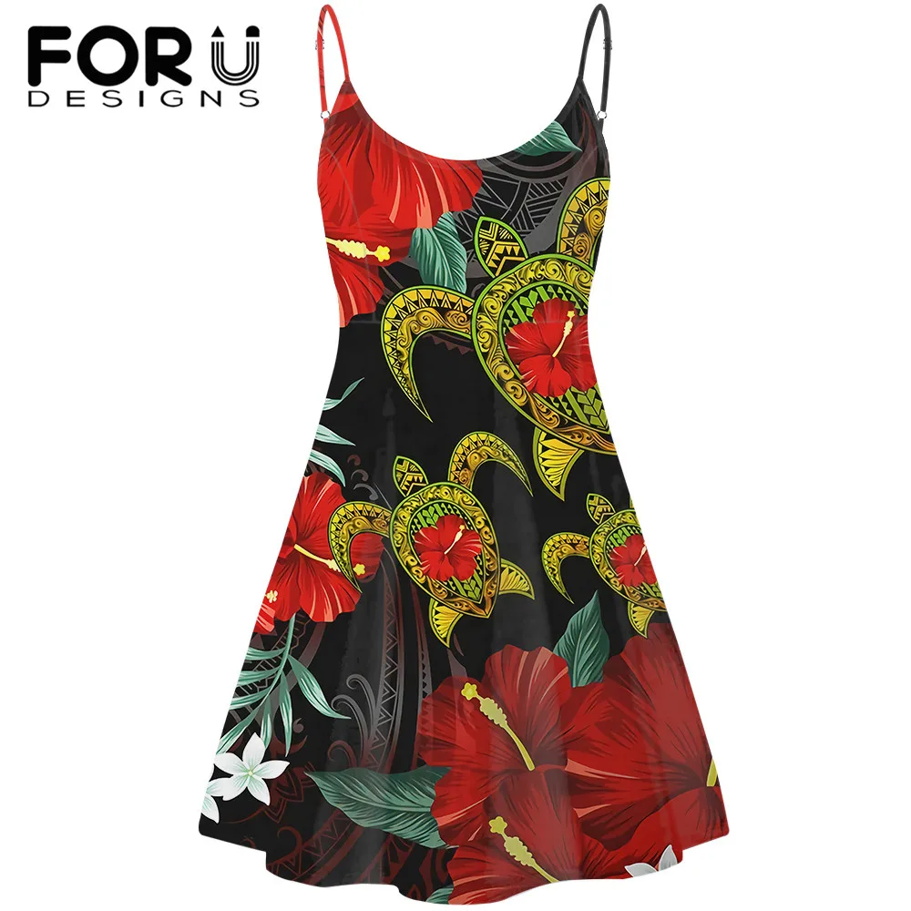 FORUDESIGNS Women's Vintage Slip Dress Hawaii Turtle Hibiscus Polynesian Printed Female Sexy Sleeveless Sundress Dresses Vestido
FORUDESIGNS Women's Vintage Slip Dress Hawaii Turtle Hibiscus Polynesian Printed Female Sexy Sleeveless Sundress Dresses Vestido