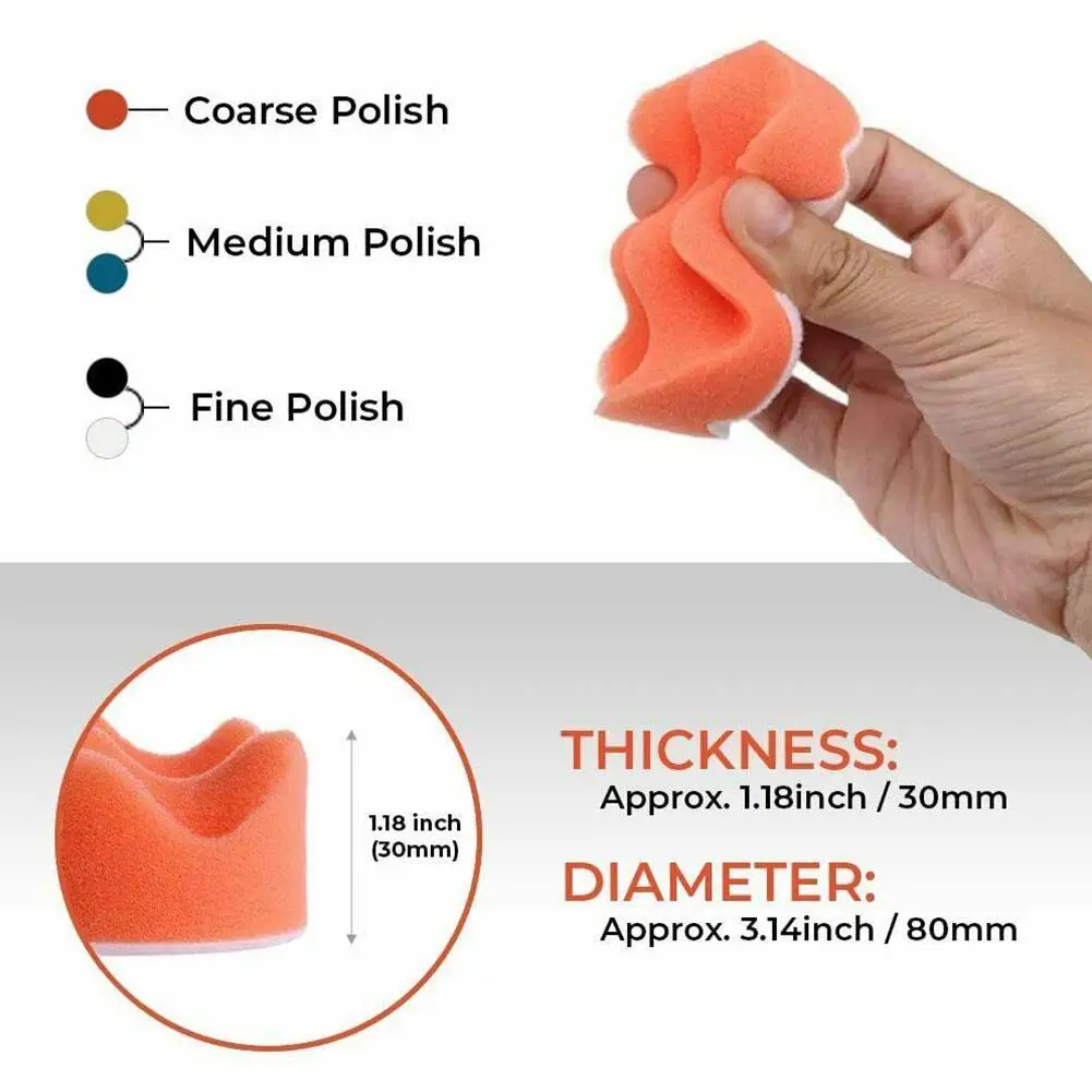 3 Inch Buffing Pad Set Car Beauty Waxing Polishing Tool Auto Car Polishing Pad Kit For Car Polisher Sponge Wheel Power Tool
3 Inch Buffing Pad Set Car Beauty Waxing Polishing Tool Auto Car Polishing Pad Kit For Car Polisher Sponge Wheel Power Tool