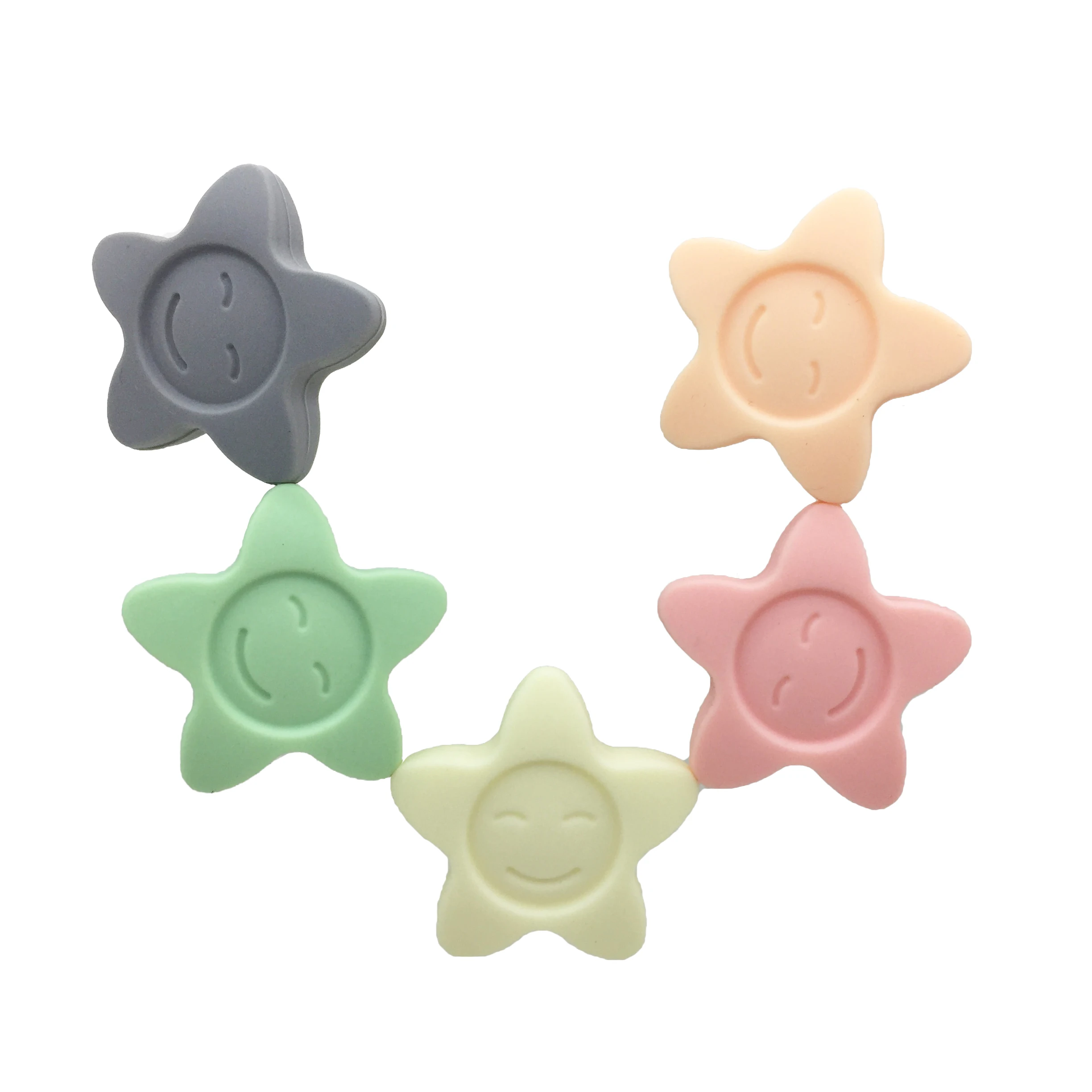 10pcs Star Silicone Beads Sun Flower Food Grade Silicone Baby Product For Jewelry Making Baby Pacifier Pendant BPA Free Toys
10pcs Star Silicone Beads Sun Flower Food Grade Silicone Baby Product For Jewelry Making Baby Pacifier Pendant BPA Free Toys