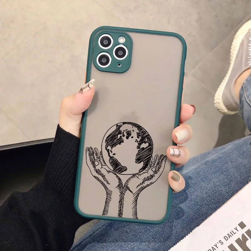 Holding the earth Phone Case for IPhone 6S 7 8 Plus X XR XS MAX SE2 for IPhone 12 11 Pro Max mini TPU hard Shockproof Back cover
Holding the earth Phone Case for IPhone 6S 7 8 Plus X XR XS MAX SE2 for IPhone 12 11 Pro Max mini TPU hard Shockproof Back cover