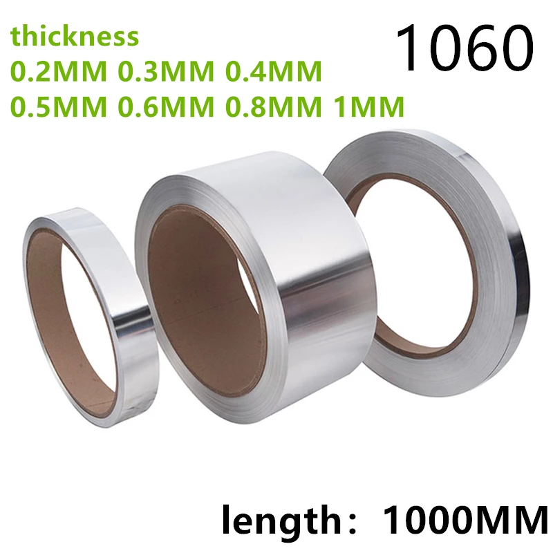 1060 Aluminum Strip Thickness 0.2/0.3/0.4/0.5/0.6/0.8/1MM Aluminum Foil Thin Sheet Plate for DIY Material Washer length 1M
1060 Aluminum Strip Thickness 0.2/0.3/0.4/0.5/0.6/0.8/1MM Aluminum Foil Thin Sheet Plate for DIY Material Washer length 1M