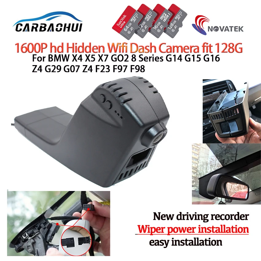Easy to install Car DVR wifi Video Recorder Dash Cam Camera for BMW X4 X5 X7 GO2 8 Series G14 G15 G16 Z4 G29 G07 Z4 F23 F97 F98
Easy to install Car DVR wifi Video Recorder Dash Cam Camera for BMW X4 X5 X7 GO2 8 Series G14 G15 G16 Z4 G29 G07 Z4 F23 F97 F98